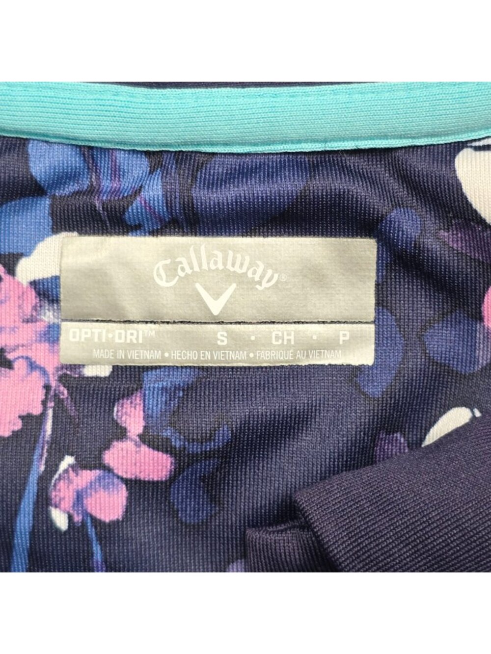 Callaway Small Golf Pickleball Set Floral Navy Sleeveless Polo Shirt Skirt - Picture 3 of 9